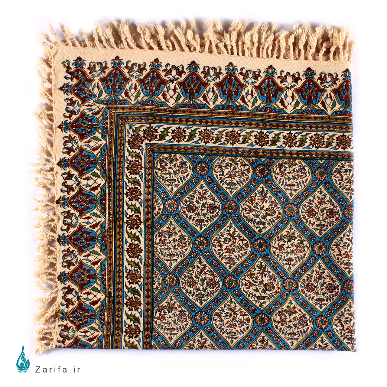 3127 سفره قلمکار اعلا طرح کاشی مسجد شیخ لطف الله