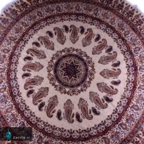 سفره قلم کار طرح بته جقه مدل دایره