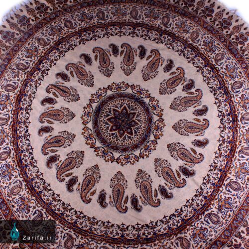 سفره قلم کار طرح بته جقه مدل دایره