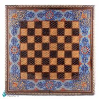 تخته نرد و شطرنج خاتم کروبی با تذهیب آبی