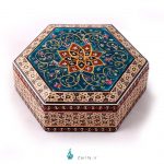 جعبه جواهرات خاتم 6 ضلعی متوسط