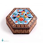 جعبه جواهرات خاتم 6 ضلعی کوچک