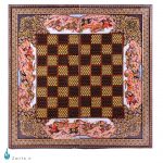 تخته نرد و شطرنج خاتم کروبی طرح شکارگاه