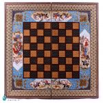 تخته نرد و شطرنج خاتم-کروبی نقش شکار2