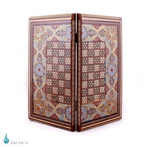 تخته نرد و شطرنج خاتم و تذهیب کروبی 35*35