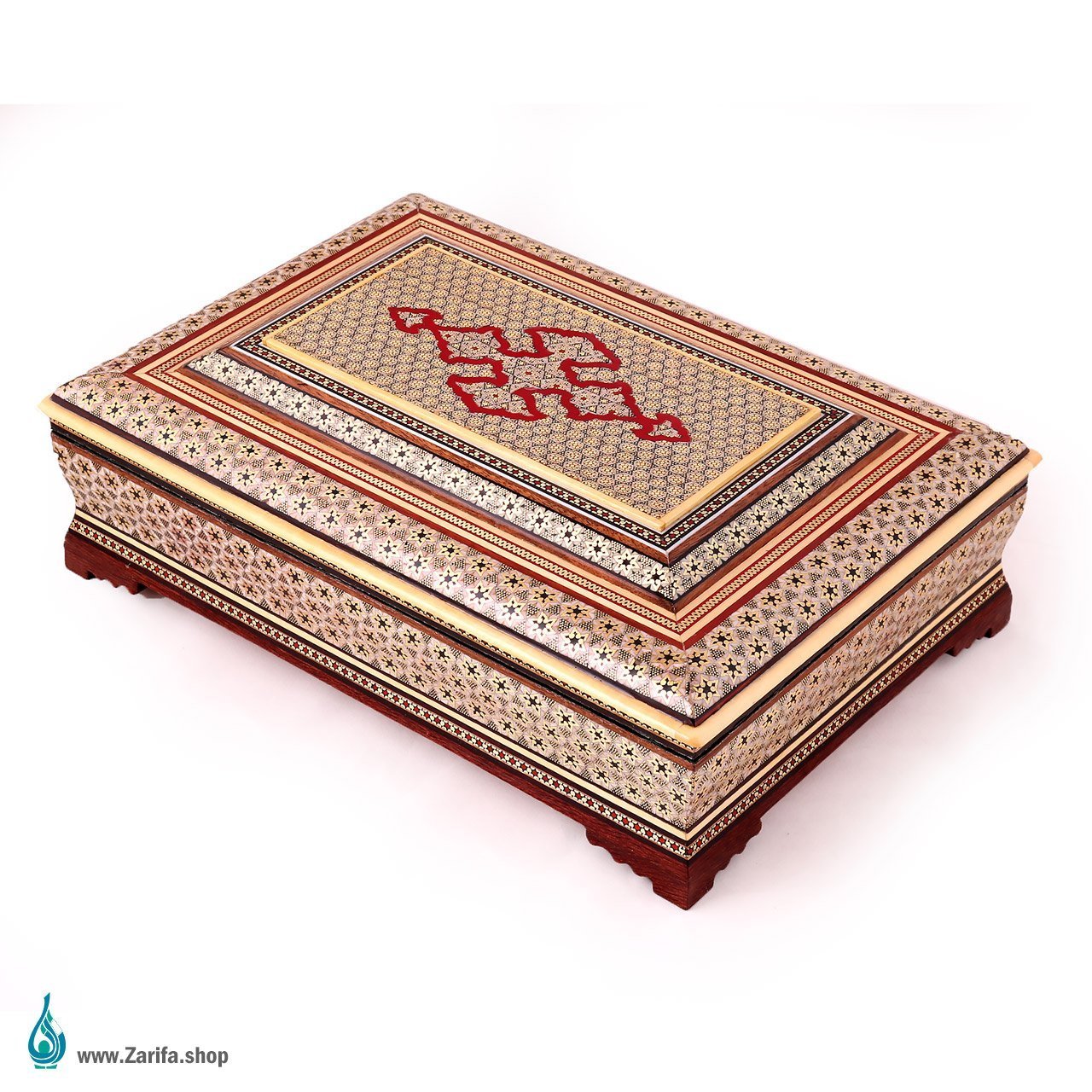 561 جعبه قرآن خاتم کاری تو جیر