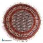 رومیزی قلمکار اعلا گرد طرح بته جقه سایز1 متری