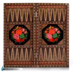 تخته نرد خاتم اعلا با نقاشی گل و مرغ