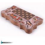 تخته نرد و شطرنج خاتم با نگارگری مجلس