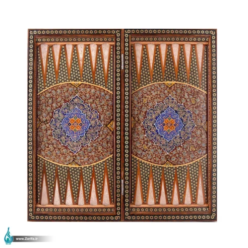شطرنج خاتم با تذهیب فاخر ستونی