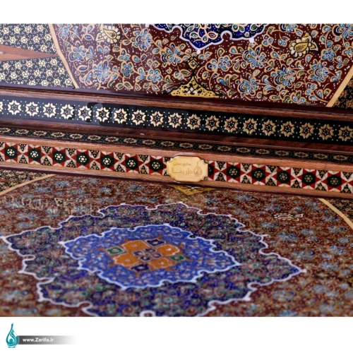 شطرنج خاتم با تذهیب فاخر ستونی